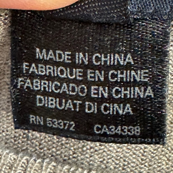 French Connection Gray Sweater Dress Beaded Shoulders Size 6 - Picture 15 of 15